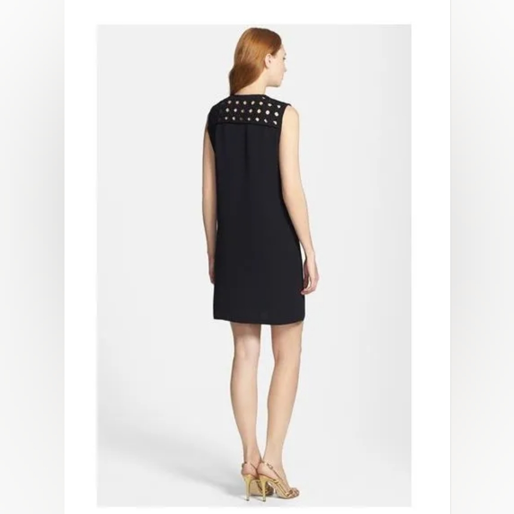 Diane Von Furstenberg sleeveless crochet top midi dress-Size 6 Black Hope Dress - Picture 2 of 7